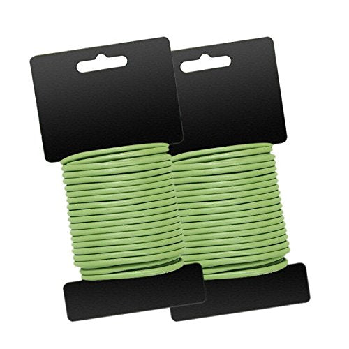 2 Pcs Garden Soft Tie 3.5 mm x 8 m Plant Twist Tie Plastic Coated