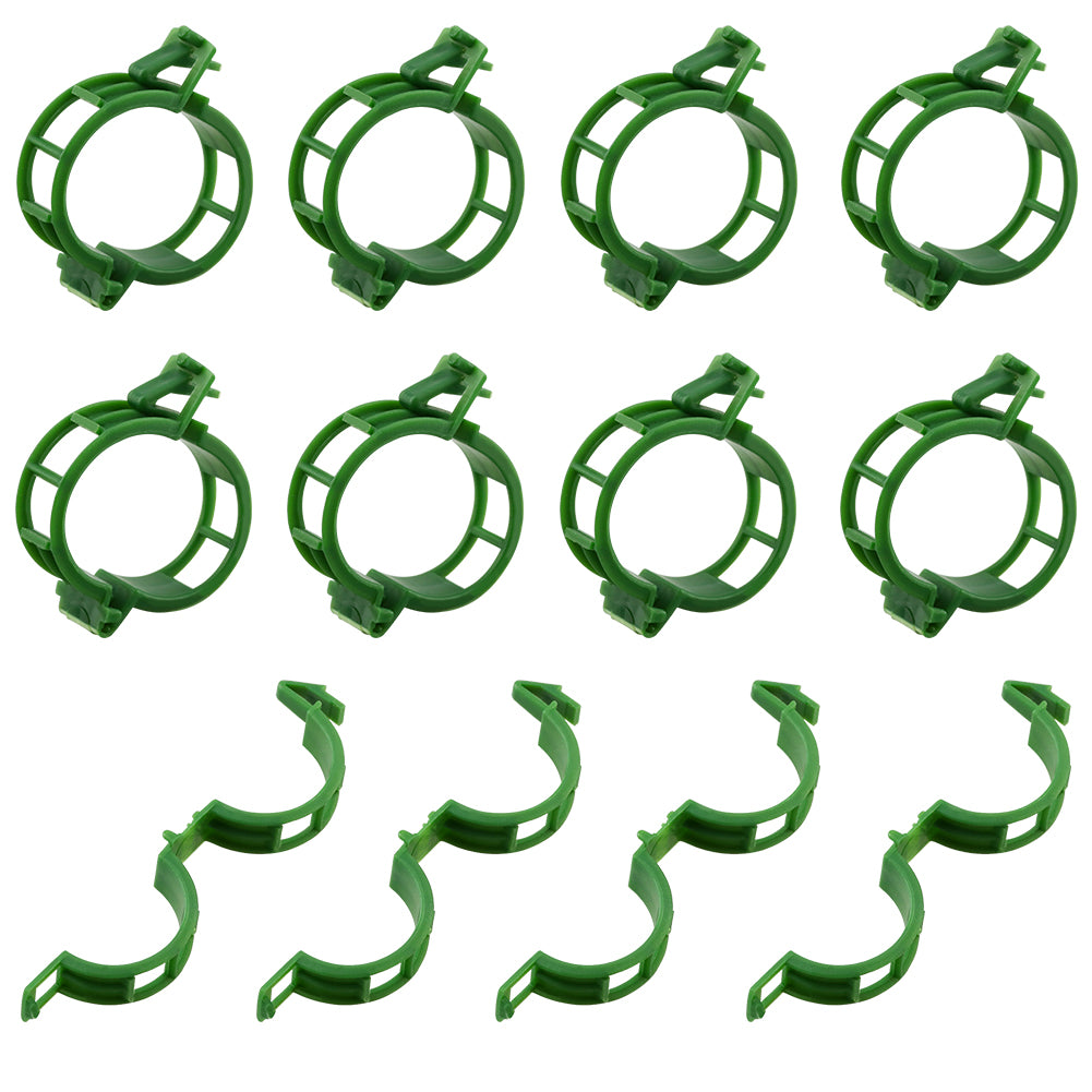 KINGLAKE 100 Plant Clips, Plant Clamps, Tomato Clips, Plant Support Clips for Climbing Plants, Cucumbers, Greenery
