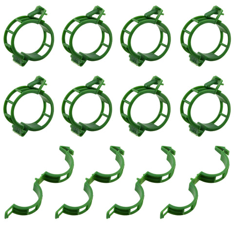 KINGLAKE 100 Plant Clips, Plant Clamps, Tomato Clips, Plant Support Clips for Climbing Plants, Cucumbers, Greenery