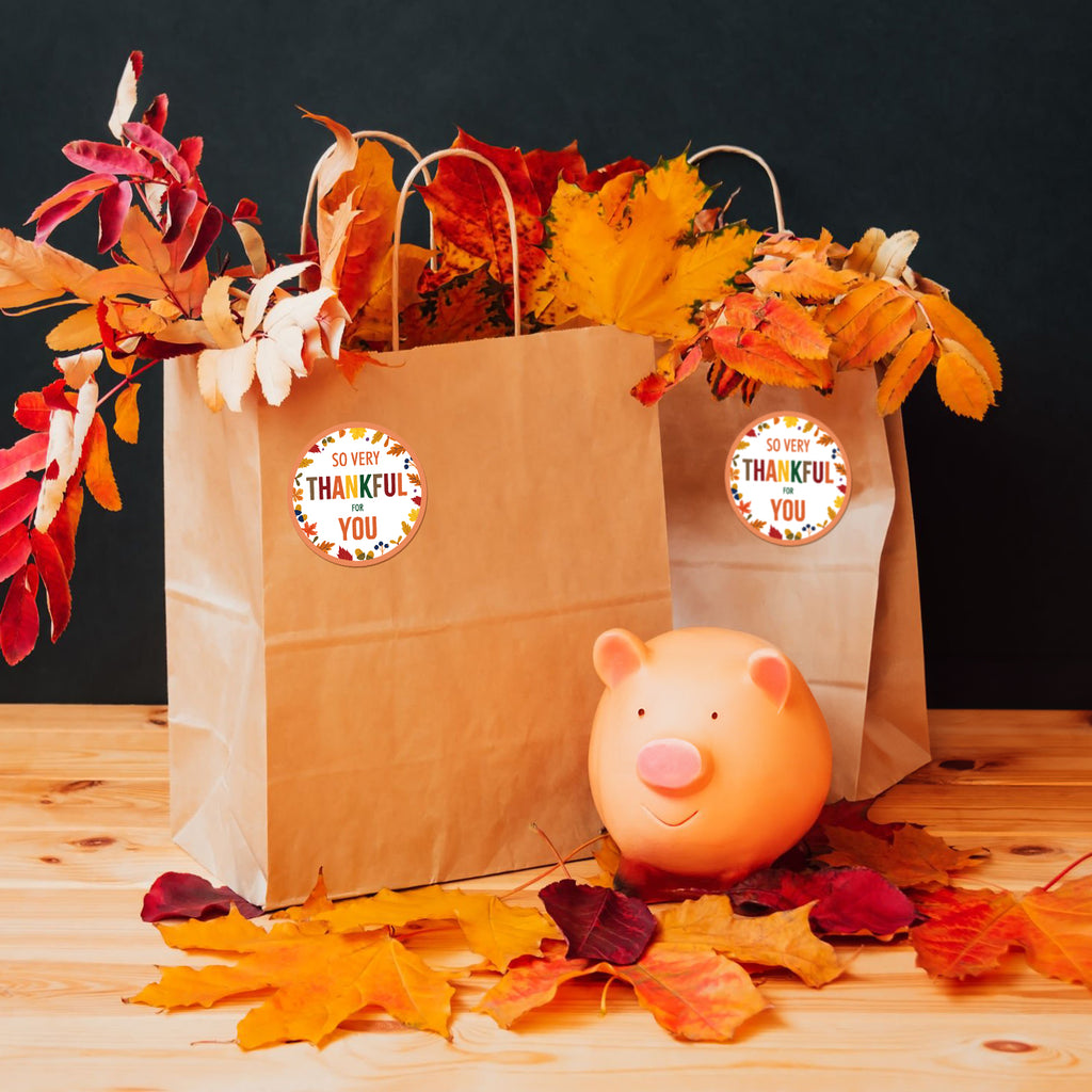 thumbnail image 2 of Happy Thanksgiving Harvest Envelope Seals Labels Stickers – Party Favors Express (20+ Count) 2 of 5