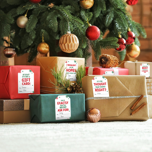 Funny Christmas Stickers Christmas Gift Labels 120PCS Holiday Gift Tags Stickers Self Adhesive Xmas Name Labels Christmas Gift Stickers Labels for Christmas Presents, Envelope Seals, Card