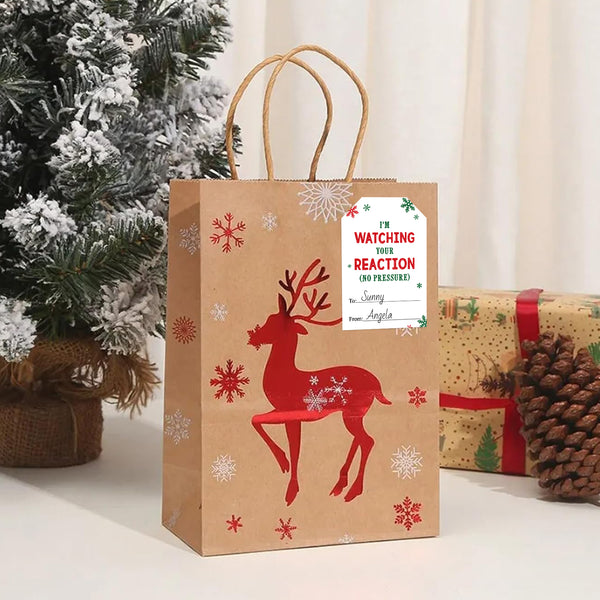 Funny Christmas Stickers Christmas Gift Labels 120PCS Holiday Gift Tags Stickers Self Adhesive Xmas Name Labels Christmas Gift Stickers Labels for Christmas Presents, Envelope Seals, Card