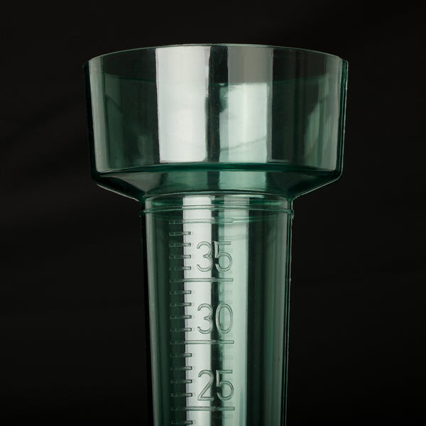 KINGLAKE Rain Gauges Plastic Rain Collector for Outdoor Garden, Clear Light Green
