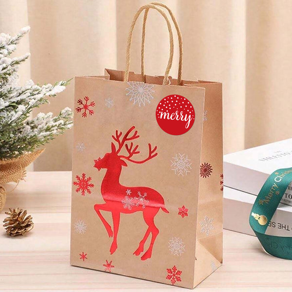 KINGLAKE GARDEN Christmas Stickers Happy Holiday Stickers Labels 2 Inch Large Joy Christmas Stickers 120Pcs Round Christmas Card Stickers Xmas Stickers for Envelope Seals, Card, Ornament (Joy)