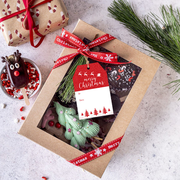 Christmas Gift Tags Merry Christmas Gift Tags with String 50 PCS Christmas Gift Name Tags Holiday Name Tags for Christmas Presents, Gift Wrapping, Christmas Decoration (Merry Christmas)