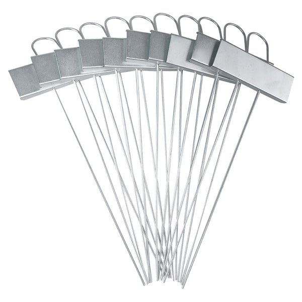 10 Pcs Metal Plant Labels Garden Markers Tags (Silver)