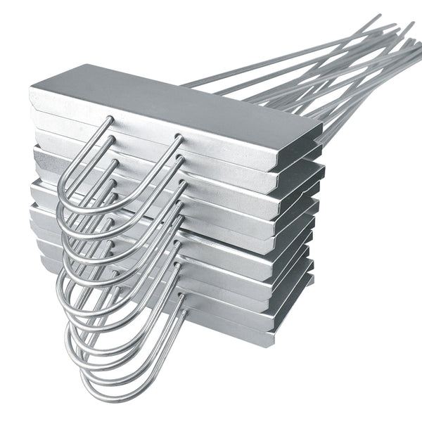 10 Pcs Metal Plant Labels Garden Markers Tags (Silver)
