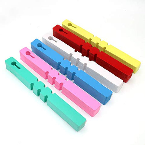 600PCS Multi Plastic Plant Tree Tags Lables 2x20cm Wrap Around Hanging Tags Nursery Garden Stakes Large Writing Surface