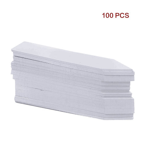 100PCS Plant Labels Markers, 4 Inch White Plastic Plant Garden Tags, Nursery Garden Stake Tags