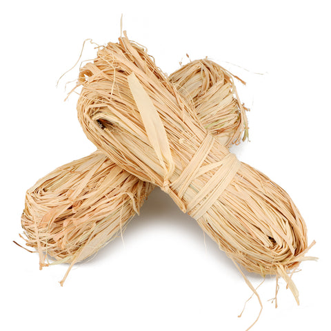 KINGLAKE 100g Natural Raffia for Florist Bouquets Decoration Crafts Weaving Garden Use,2 Pack x 50 g