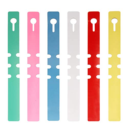 600PCS Multi Plastic Plant Tree Tags Lables 2x20cm Wrap Around Hanging Tags Nursery Garden Stakes Large Writing Surface