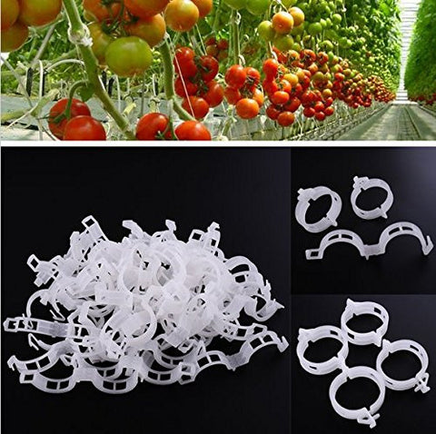 100Pcs Plant Support Garden Clips for Vine Vegetables Tomato to Grow Upright and Makes Plants Healthier (36200)