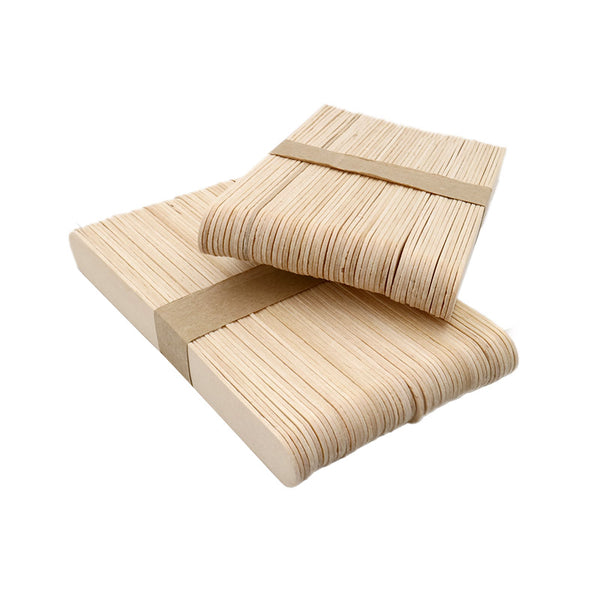 100 Pcs 6 Inch Natural Wood Sticks Wooden Plant Labels Lollipop Popsicle Sticks for Crafts Homemade DIY Making Plant Markers
