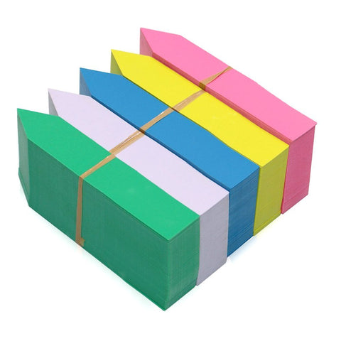 KINGLAKE 500 Pcs 5 Colors Large Plant Tags Plastic Plant Labels and Markers for Garden 15 x 2.5 cm