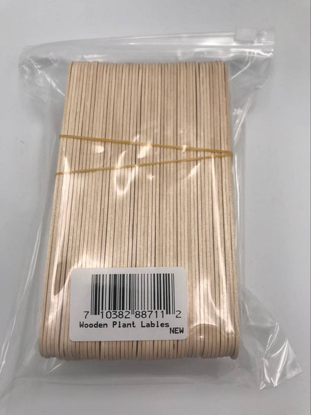 100 Pcs 6 Inch Natural Wood Sticks Wooden Plant Labels Lollipop Popsicle Sticks for Crafts Homemade DIY Making Plant Markers