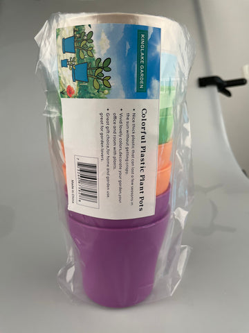 kinglake plant pots KINGLAKE 100 Pcs 4" Plastic Plants Nursery Pot/Pots Seedlings Flower P – kinglake store
